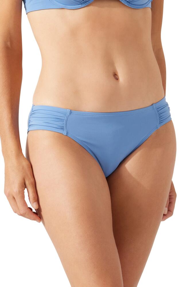 Tommy Bahama Side Shirred Hipster Bikini Bottoms in Blue Monday Cover