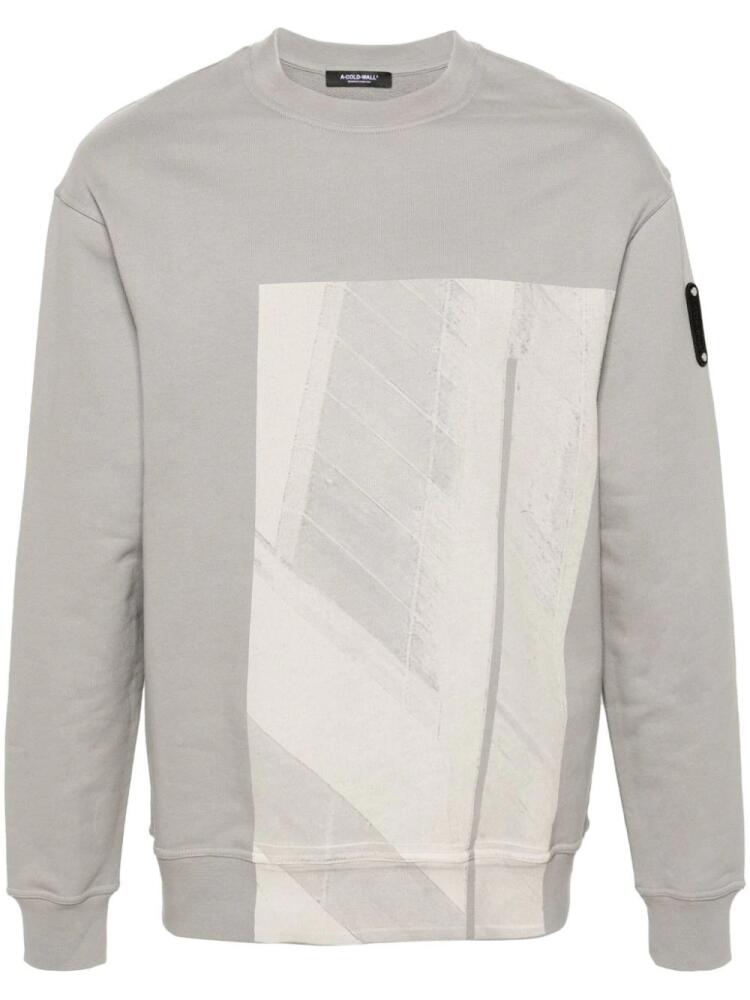 A-COLD-WALL* Stand cotton sweatshirt - Grey Cover