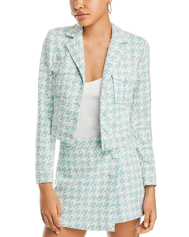 Aqua Tweed Cropped Blazer - 100% Exclusive Cover