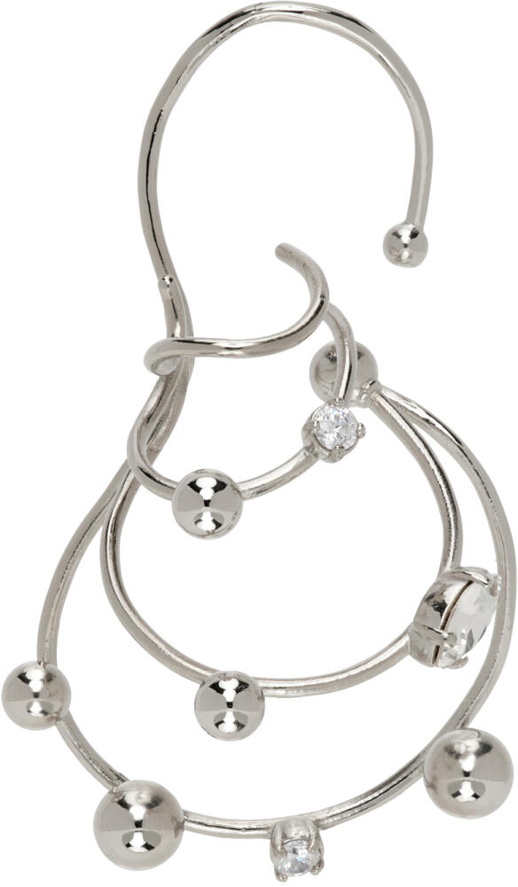 Panconesi Silver Large Orbit Single Ear Cuff Cover