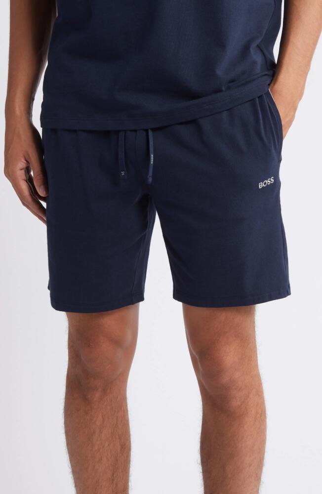 BOSS Mix Match Pajama Shorts in Dark Blue Cover