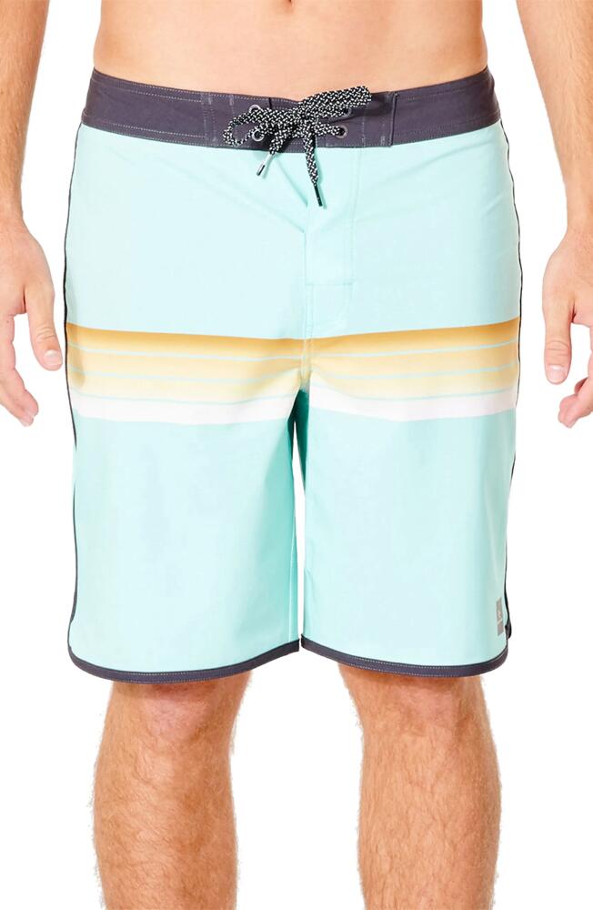 Rip Curl Mirage Surf Revival Stripe Board Shorts in Washed Aqua Cover