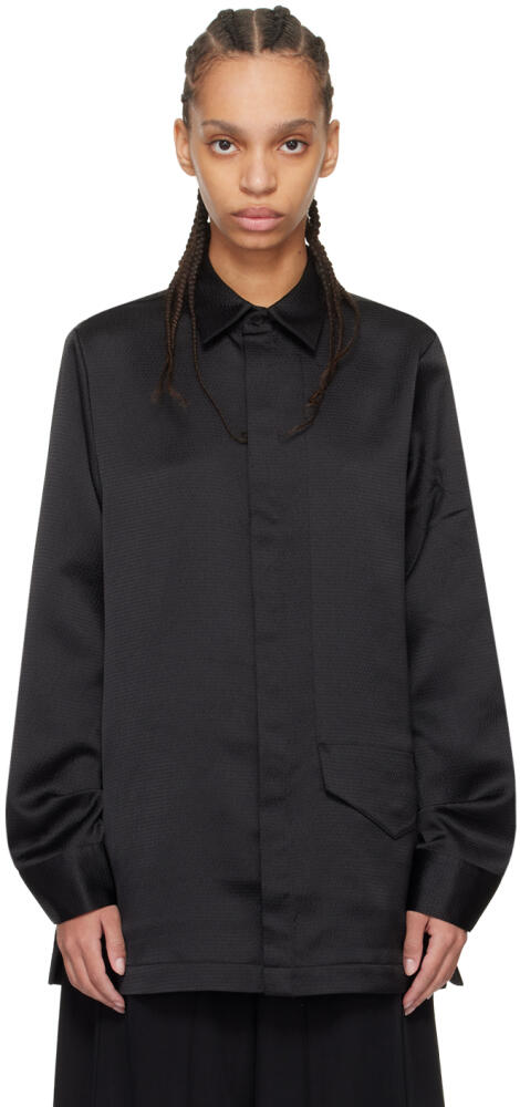 Y-3 Black Button Shirt Cover