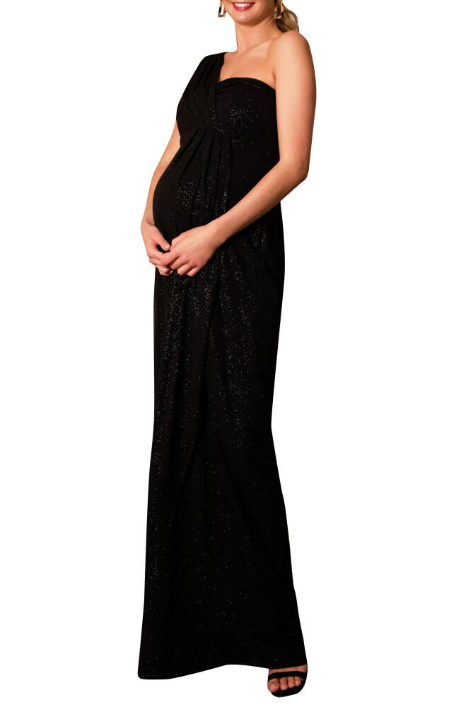 Tiffany Rose Galaxy One-Shoulder Maternity Gown in Night Sky Cover