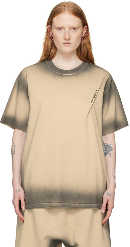 Y/Project Beige Pinched T-Shirt Cover