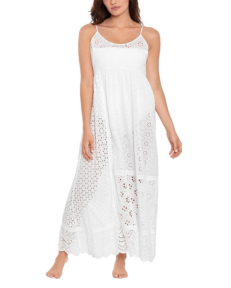 Polo Ralph Lauren Patchwork Eyelet Cover Up Maxi Dress Cover