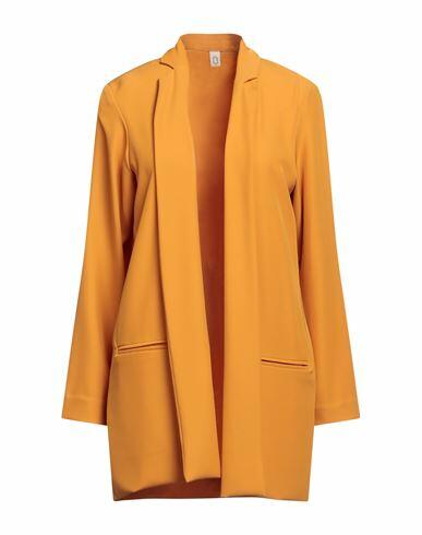 Ottod'ame Woman Blazer Ocher Polyester, Elastane Cover