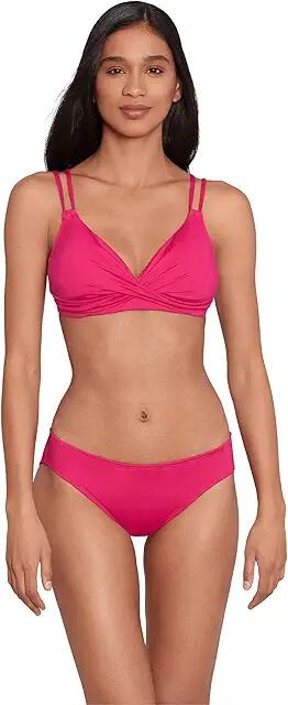 Lauren Ralph Lauren Beach Club Solid Double Strap Twist Underwire Bra (Orchid) Women's Swimwear Cover