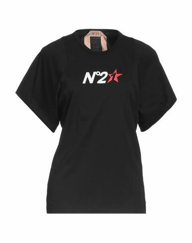 N°21 Woman T-shirt Black Cotton Cover