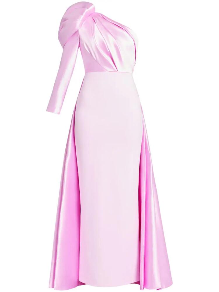 Solace London Malia one-shoulder gown - Pink Cover