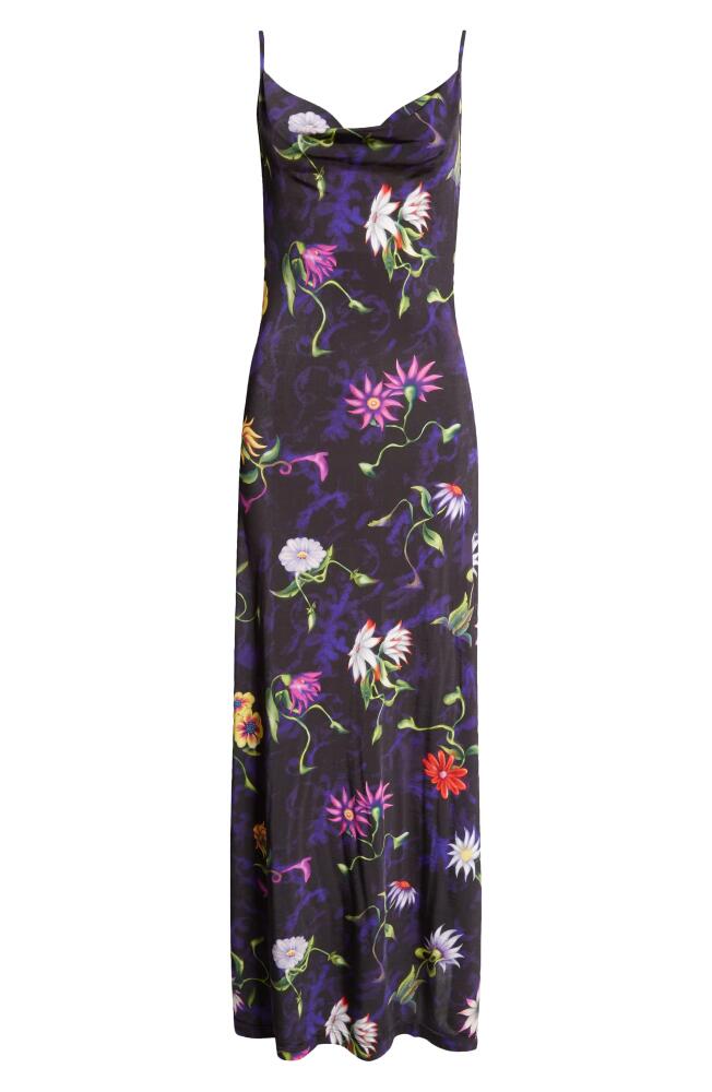 MACCAPANI The Ita Floral Slipdress in Black/Colors Cover