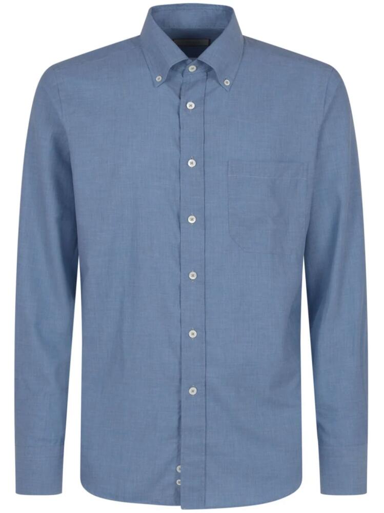 Canali cotton shirt - Blue Cover