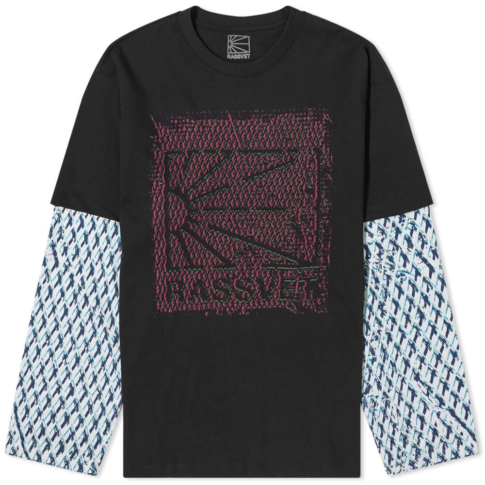 RASSVET Men's Mesh Camo Long Sleeve T-Shirt in Print Cover