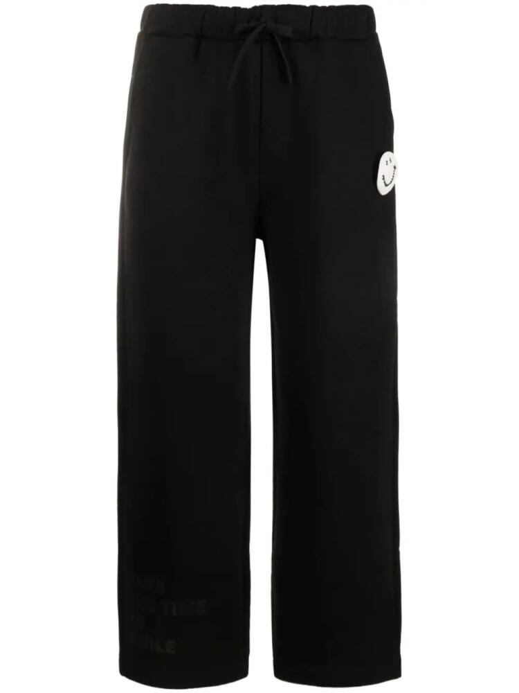 Joshua Sanders smiley-patch track trousers - Black Cover