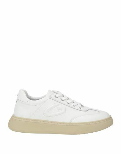 Alberto Guardiani Man Sneakers White Leather Cover