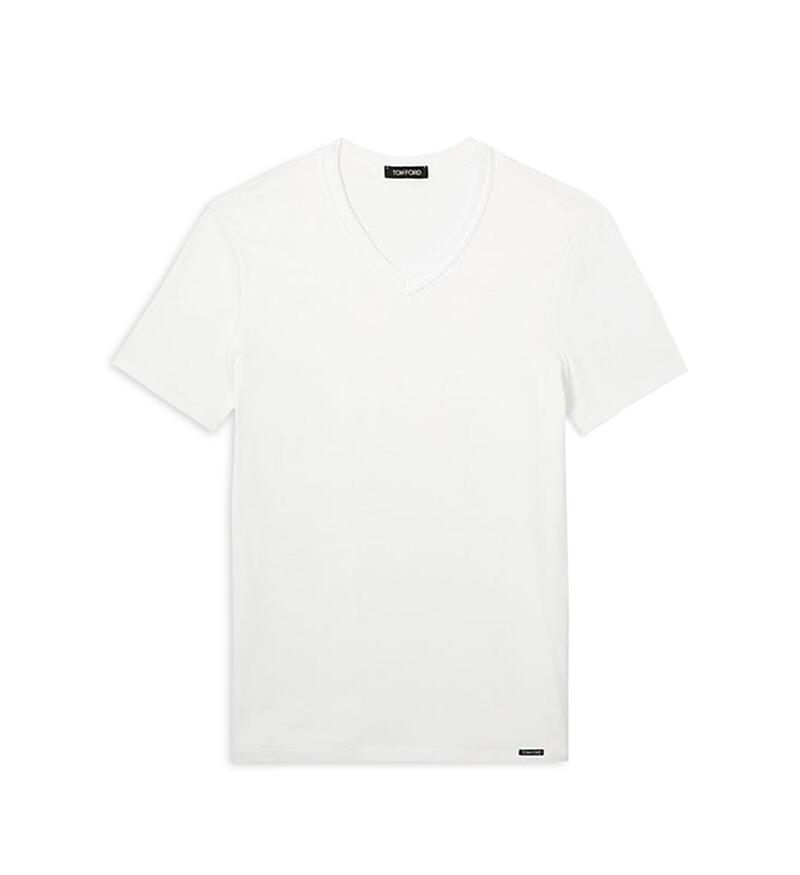 Tom Ford Cotton Blend V-Neck Tee Cover