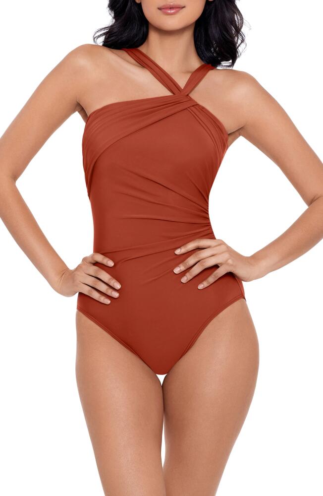 Miraclesuit Rock Solid Europa One-Piece Swimsuit in Spice Cover