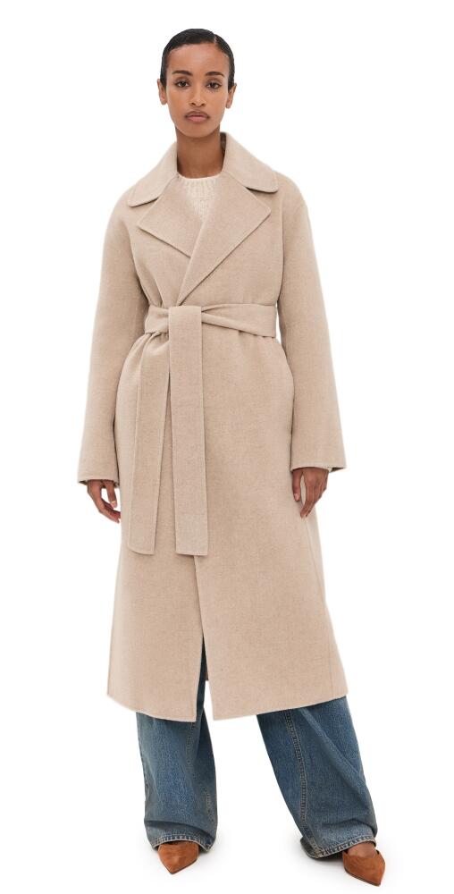 Nili Lotan Jarel Wrap Coat Hazelnut Cover