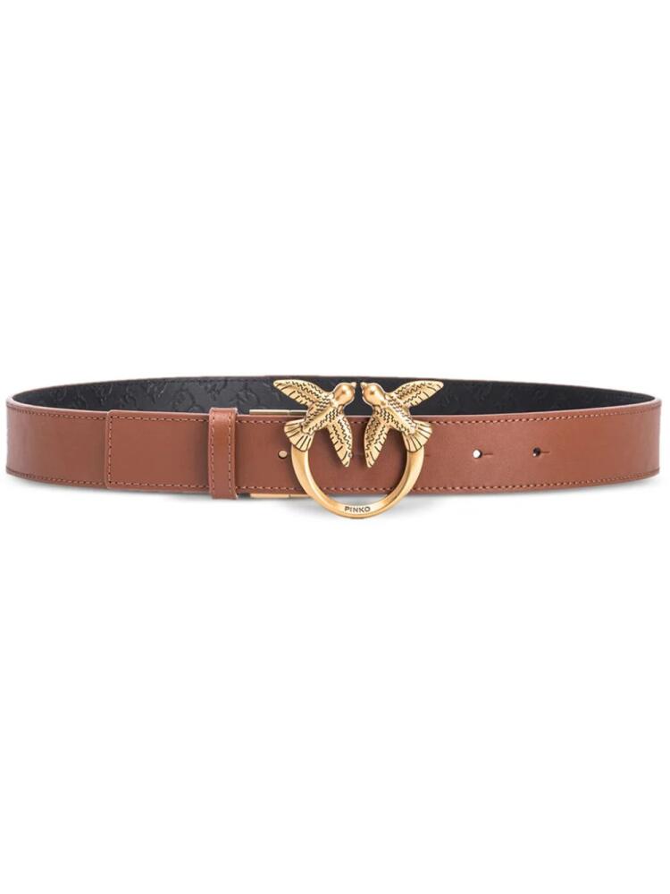 PINKO Love Berry H3 leather belt - Black Cover