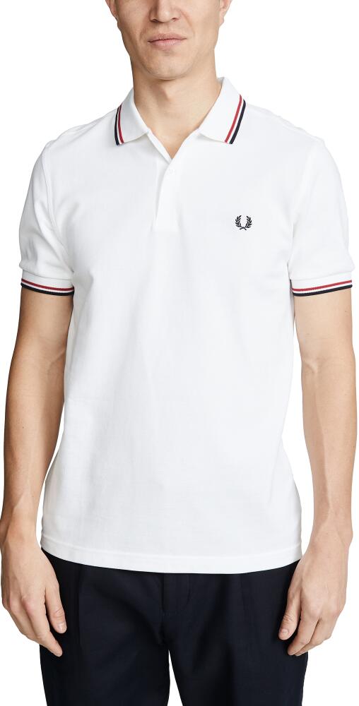 Fred Perry Twin Tipped Fred Perry Shirt White/Red/Navy Cover