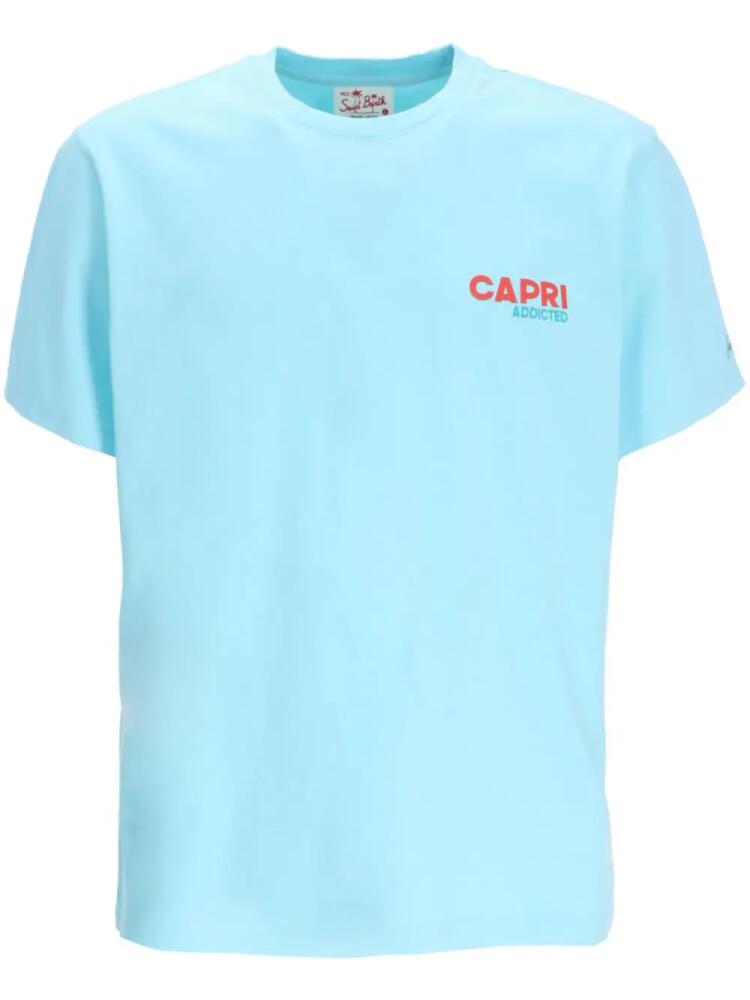 MC2 Saint Barth logo-print cotton T-shirt - Blue Cover