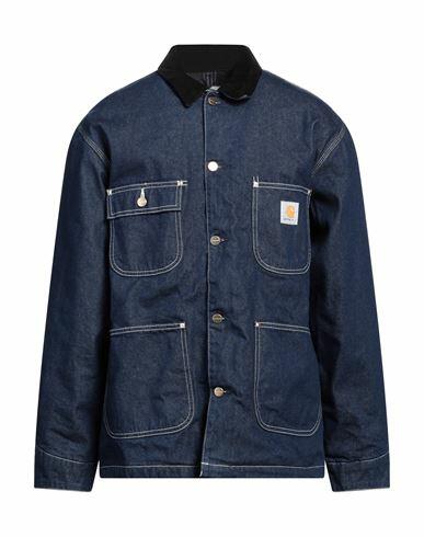 Carhartt Man Denim outerwear Blue Cotton Cover