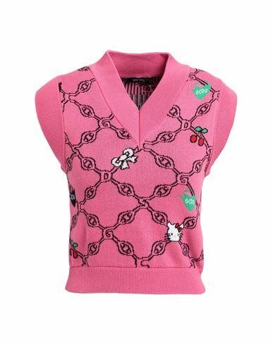 Gcds Woman Sweater Magenta Cotton Cover