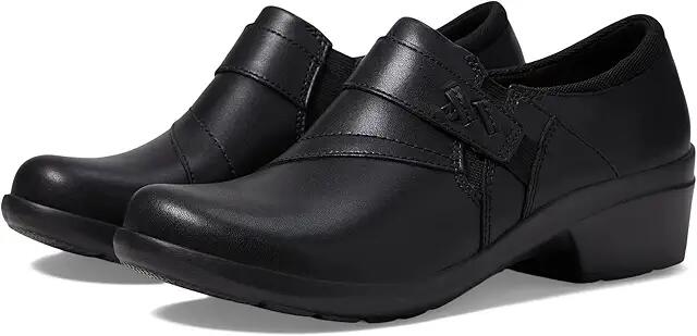 Clarks Angie Pearl (Black Leather) Women's Shoes Cover