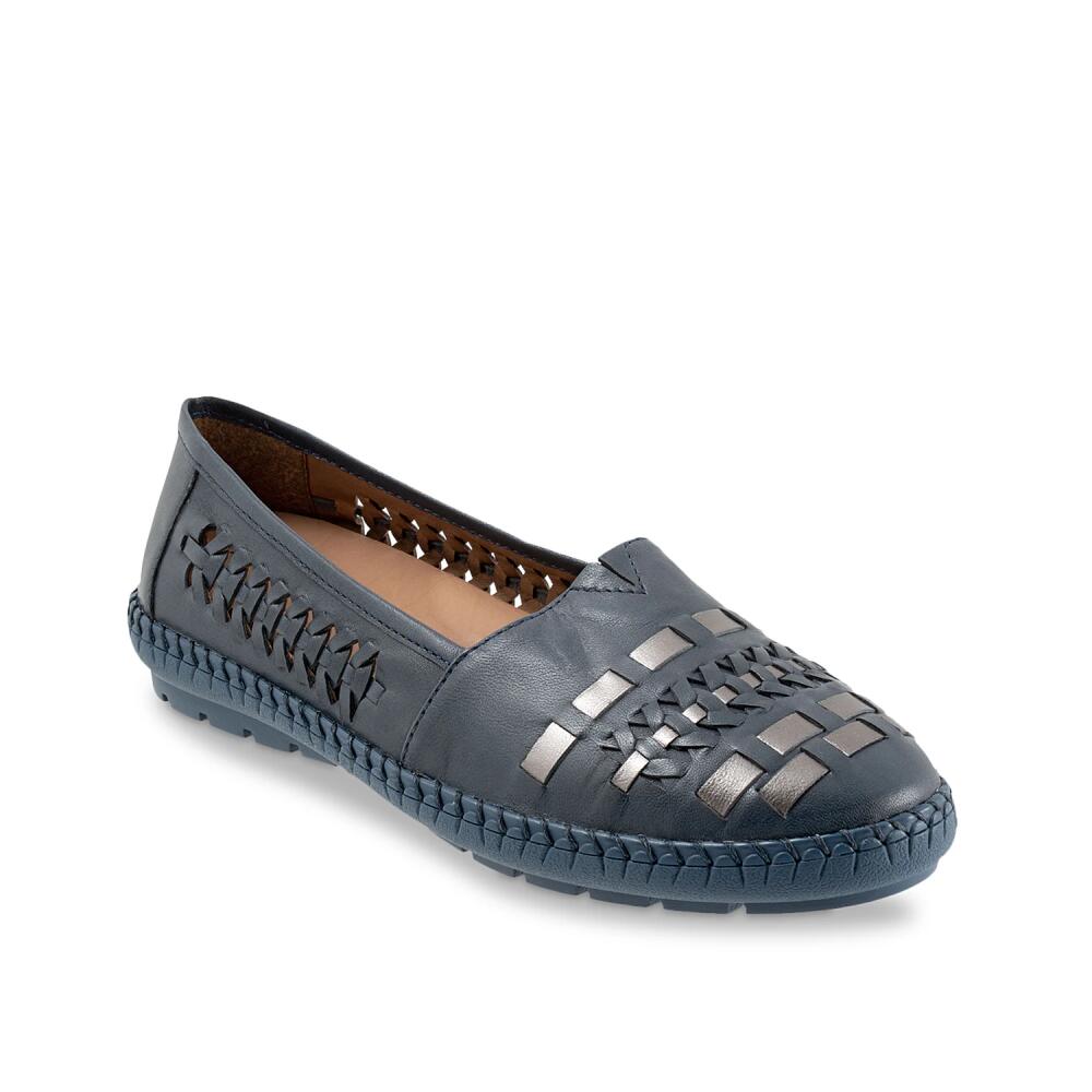 Trotters Wide Width Rory Loafer | Women's | Navy Cover