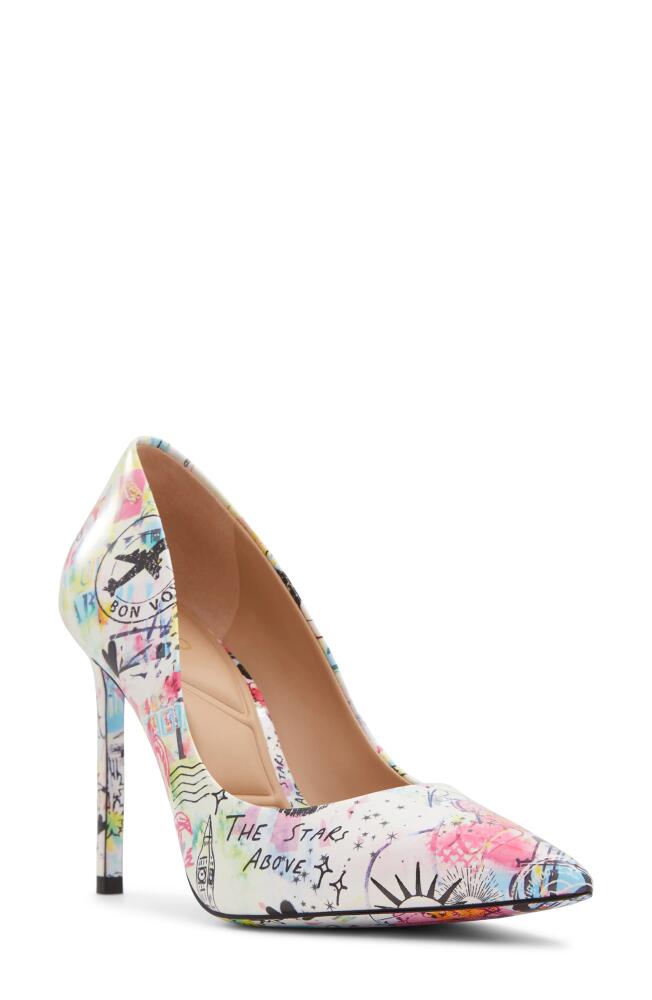 ALDO Stessy 2.0 Pointed Toe Pump in Ivory Multi Cover