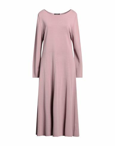 Marina Rinaldi Woman Midi dress Pink Viscose, Polyacrylic Cover