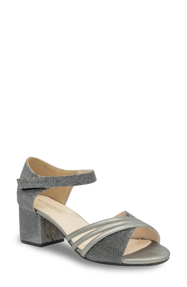 Touch Ups Champagne Ankle Strap Sandal in Pewter Cover