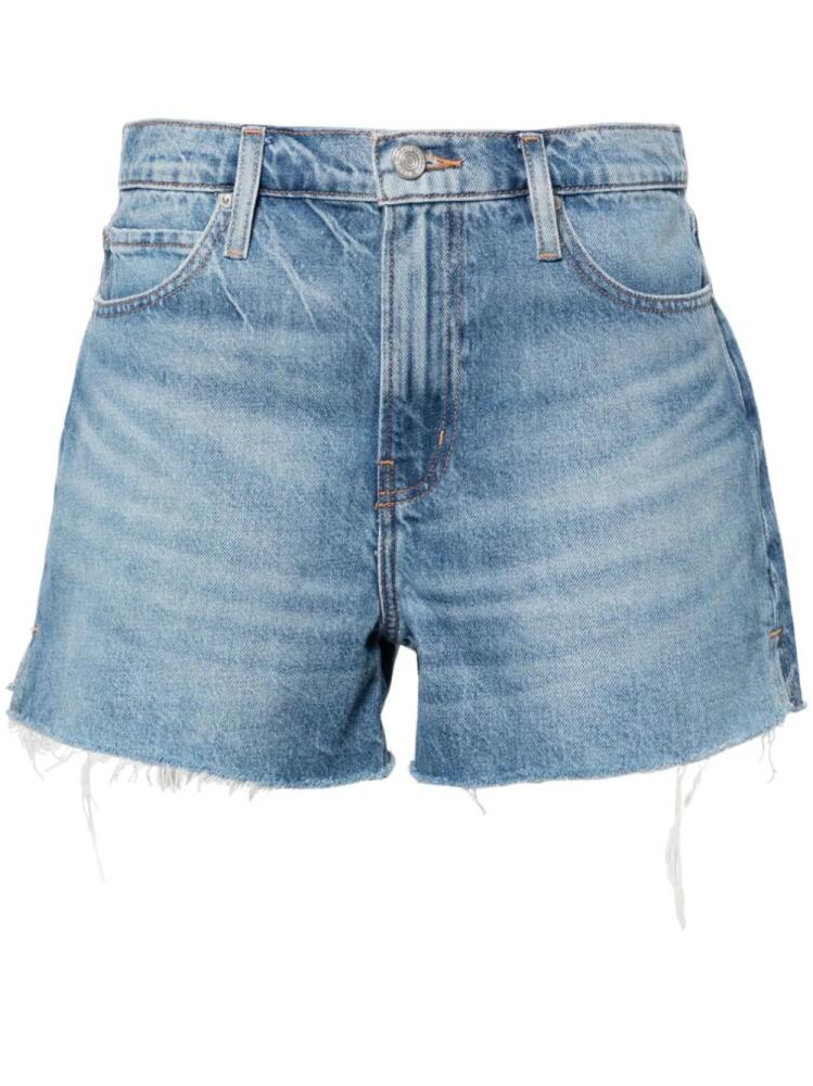 FRAME Vintage raw-cut denim shorts - Blue Cover