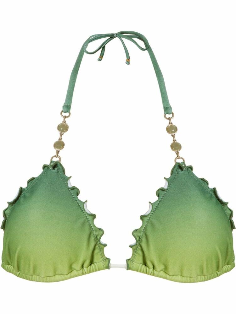 Amir Slama triangle bikini top - Green Cover