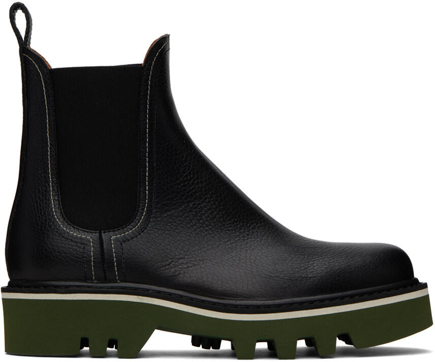 Dries Van Noten Black Lug Chelsea Boots Cover