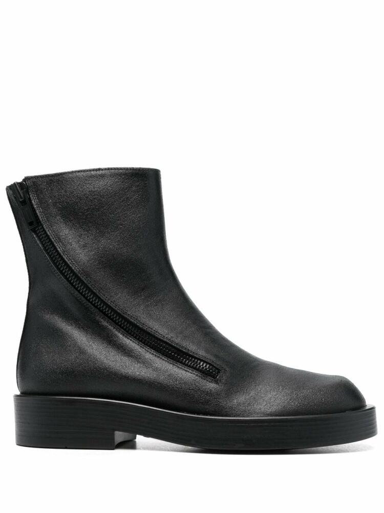 Ann Demeulemeester leather ankle boots - Black Cover