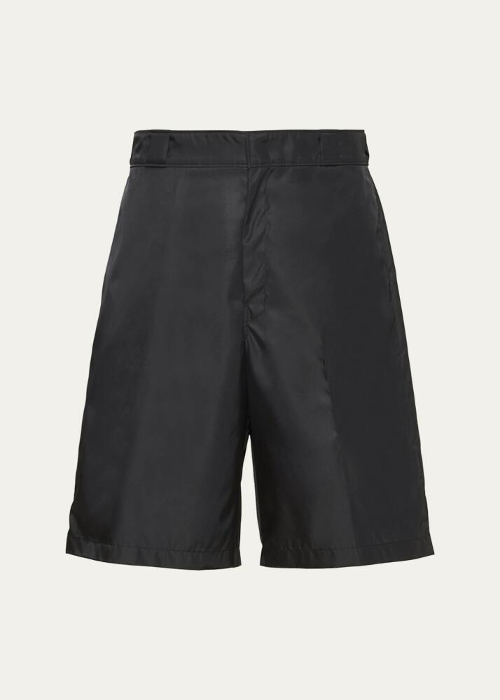 Prada Men's Re-Nylon Printed Bermuda Shorts Cover