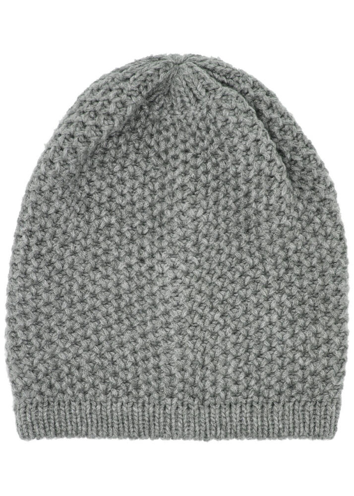 Inverni Waffle-knit Cashmere Beanie - Grey Cover