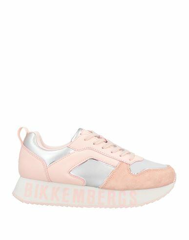 Bikkembergs Woman Sneakers Pink Soft Leather, Textile fibers Cover