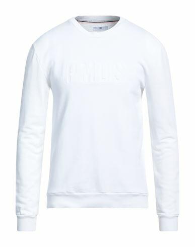 Pmds Premium Mood Denim Superior Man Sweatshirt White Cotton Cover