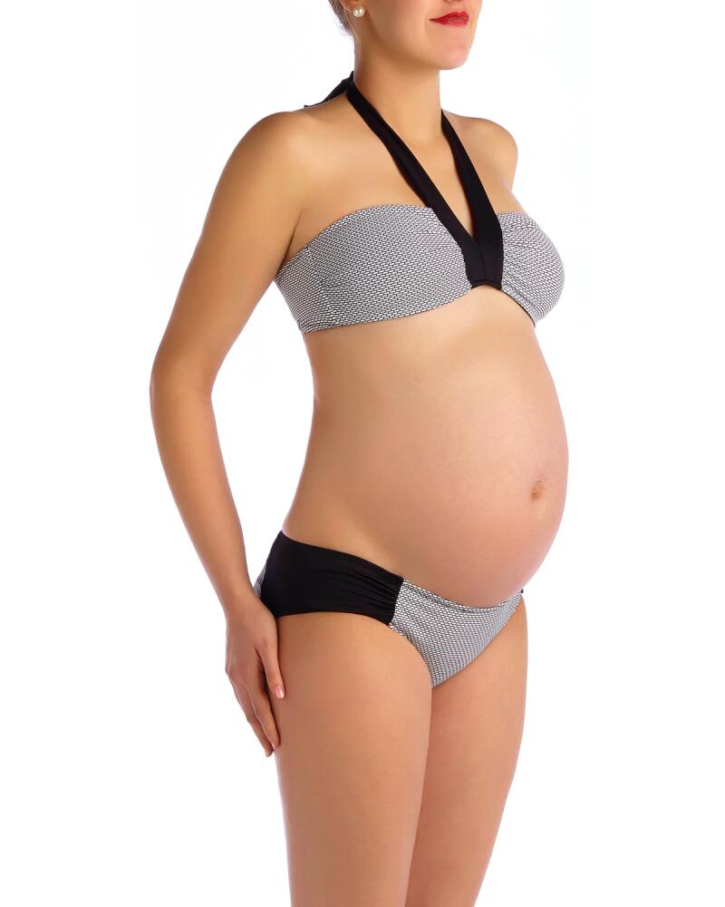 Pez D'Or Maternity Montego Bay Textured Two-Piece Bikini Swim Set Cover