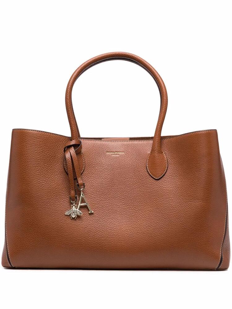 Aspinal Of London London leather tote bag - Brown Cover