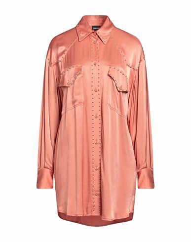 Just Cavalli Woman Shirt Salmon pink Viscose Cover