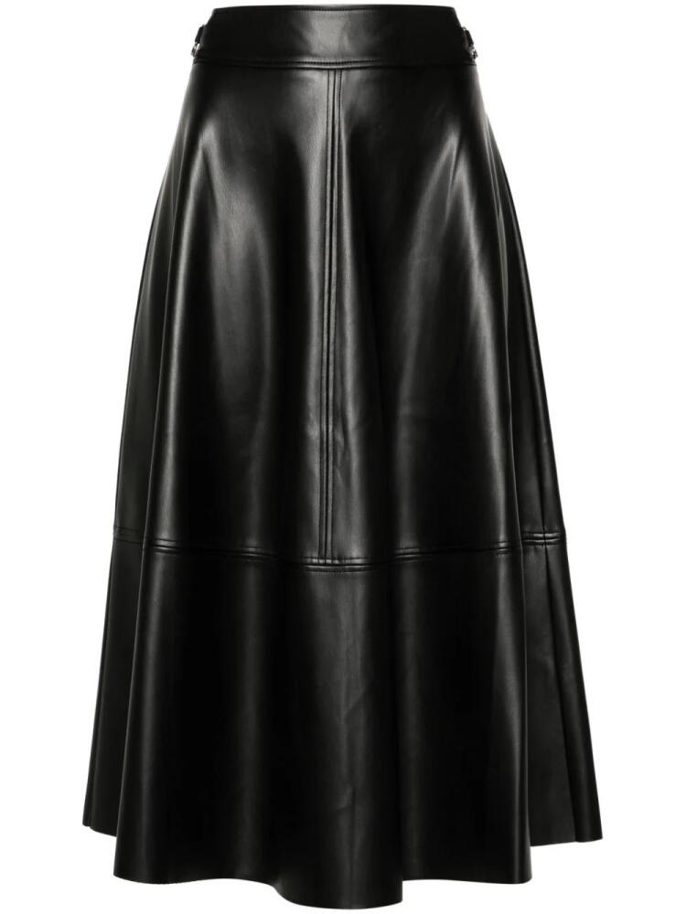 LIU JO faux-leather midi skirt - Black Cover