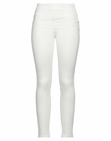 Patrizia Pepe Woman Jeans White Cotton, Polyester, Elastane Cover