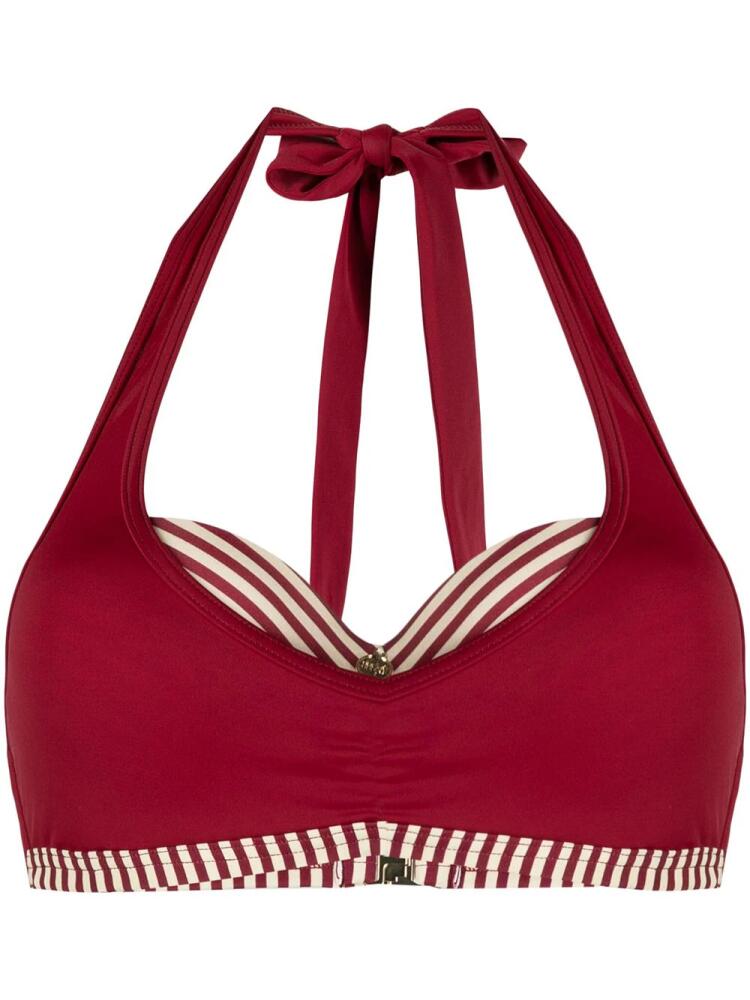 Marlies Dekkers stripe-detail bikini top - Red Cover