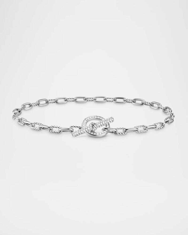 David Yurman Madison Chain Bracelet with Diamonds in Silver, 3mm Cover