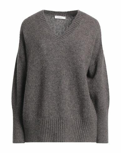 Fedeli Woman Sweater Lead Wool, Cashmere Cover