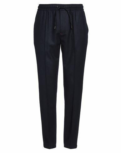 Isaia Man Pants Midnight blue Wool Cover