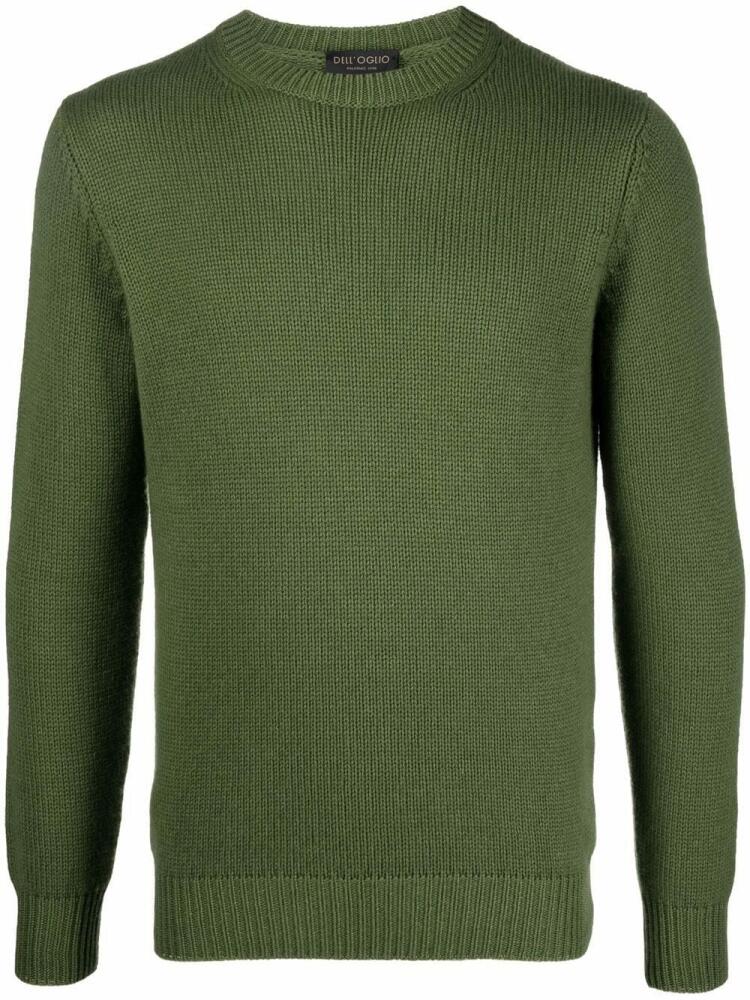 Dell'oglio rib-trimmed crew-neck jumper - Green Cover